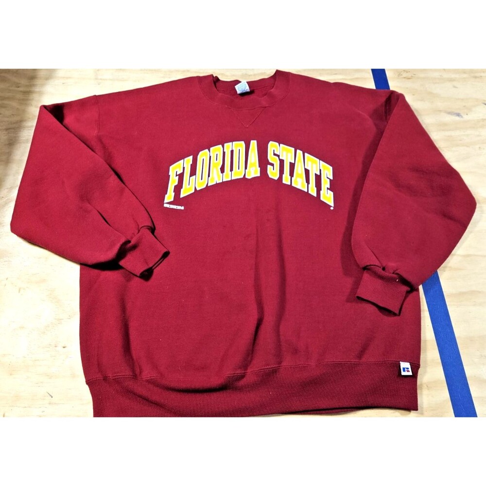 Vintage Florida State Seminoles Sweatshirt Mens XL Russell Athletic FSU USA Made